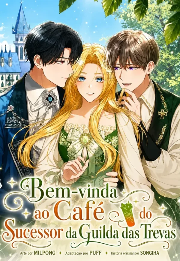 Capa de Bem-vinda ao Café do Sucessor da Guilda das Trevas