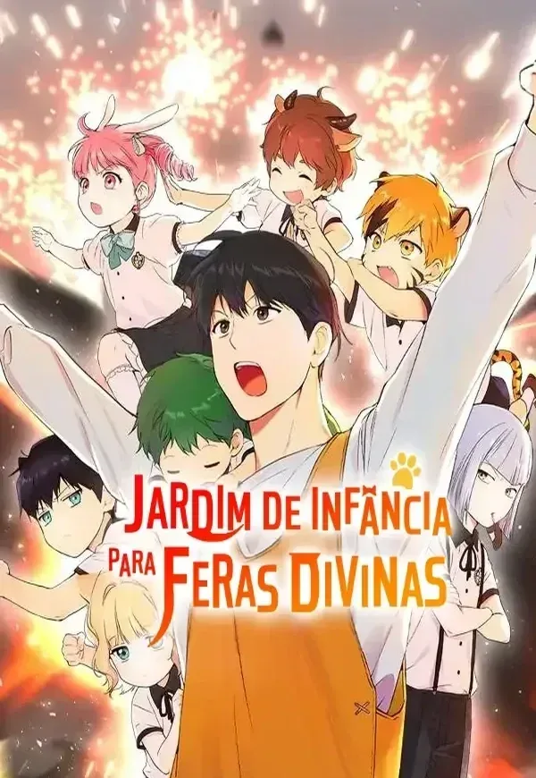 Capa de Jardim de Infância para Feras Divinas- IA A partir do 20