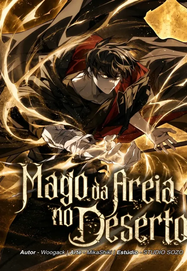 Capa de Mago da Areia do Deserto Ardente