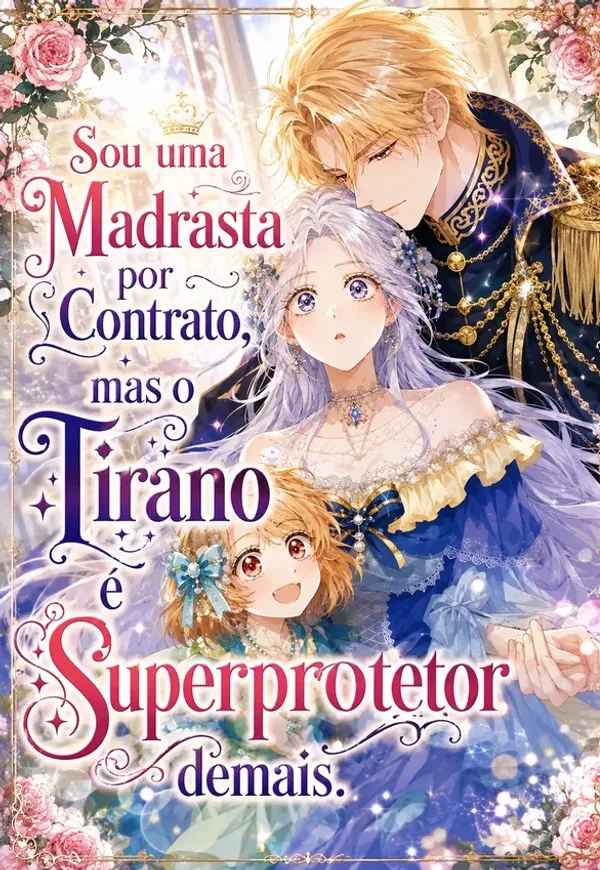 Capa de Sou uma madrasta por contrato, mas o tirano é superprotetor demais.